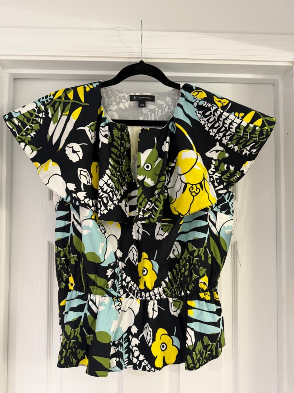 INC International Concepts “Color Therapy” Midi Maesie Blouse NWT